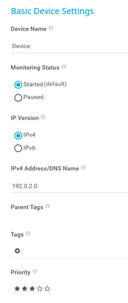 Basic Device Settings